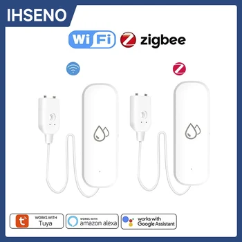 Tuya WiFi/ZigBee Wasser Sensor Leckage Alarm Flut Leck Detektor Smart Home APP Fernbedienung Smart Home