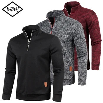 Männer Sweatshirts Frühling Dicker Pullover Halb Zipper Pullover für Männliche Hoody Outdoor Sweatshir Herbst