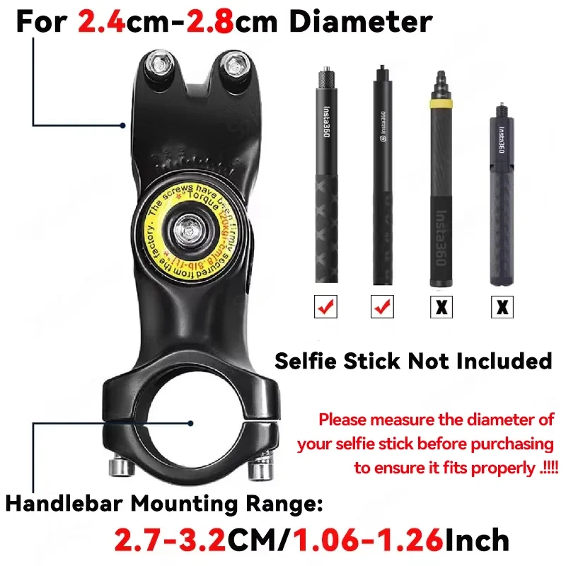 Motorrad- und Fahrrad-Selfie-Stick Einbeinstativ – Bild 2