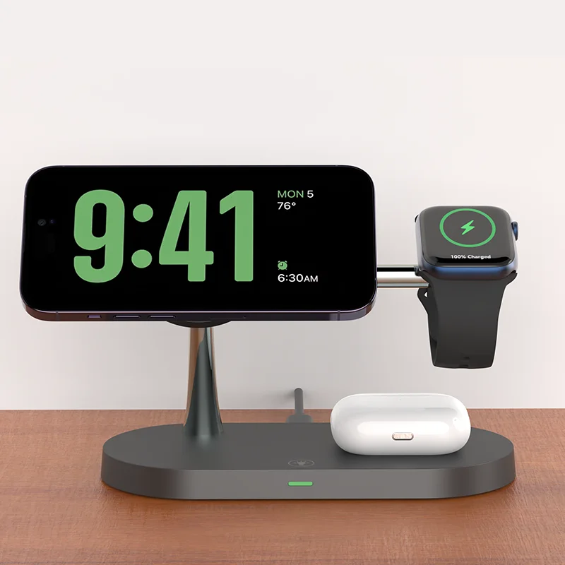 3-in-1 kabelloser Ladeständer für iPhone, Apple Watch und