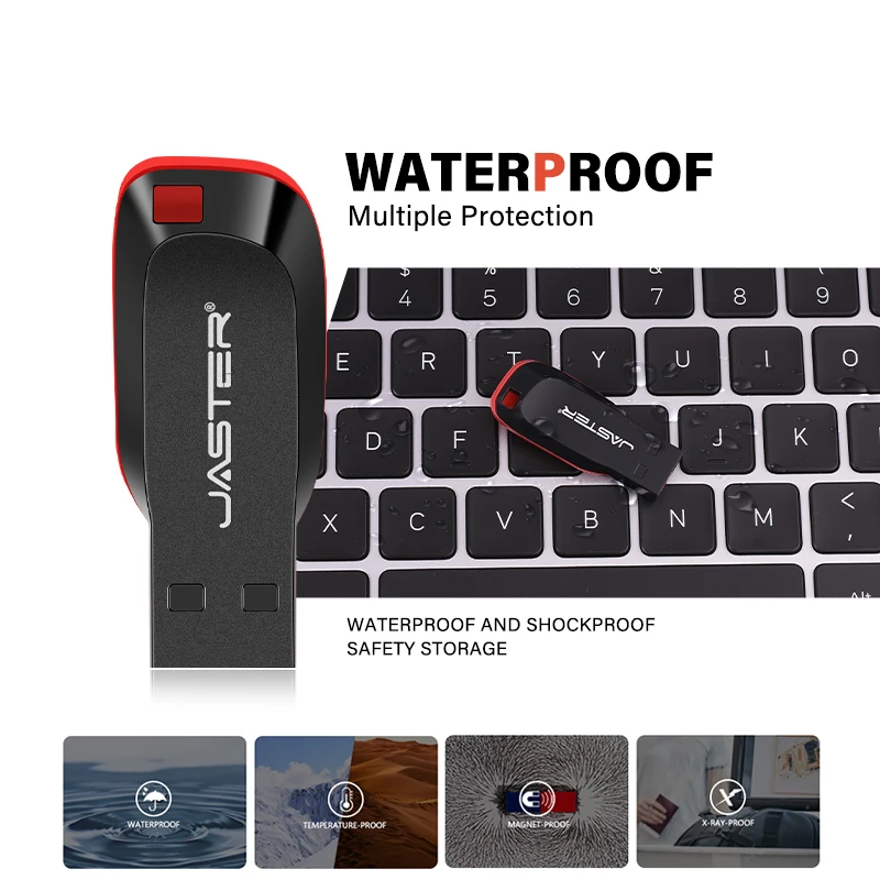 JASTER Kunststoff-USB-Flash-Laufwerk 128 GB Schlüsselanhänger – Bild 6
