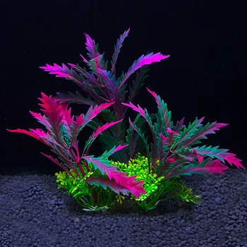 Künstliche Unterwasser Kunststoff Pflanzen Aquarium Aquatische Gefälschte Strauch Grün Wasser Gras Betrachtung
