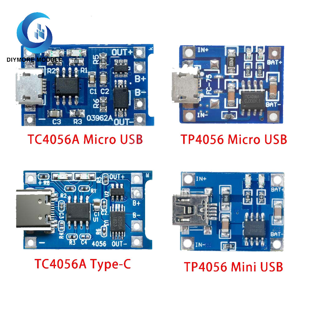 TP4056 Mit Schutz Dual Funktionen 5V 1A Mini Micro TYPE-C USB