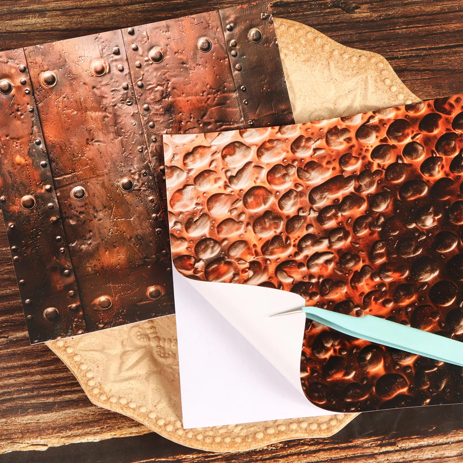 12 Blatt große selbstklebende Scrapbook-Aufkleber, für – Bild 5