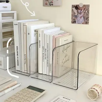 Transparenter Bücher ständer einfache Kombination U-förmiger Buch organisator Acryl Buch ordner Schreibtisch