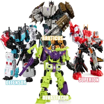 HaiZhiXing Defensor Bruticus Superion Devastator IDW 5IN1 6 IN 1 HZX 30CM Transformation Roboter Spielzeug