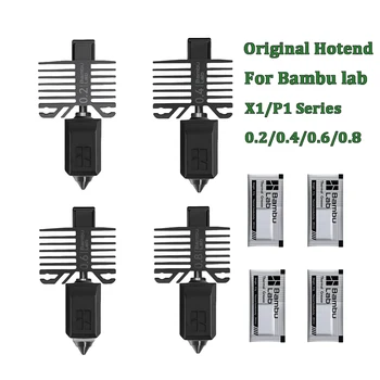 X1/P1 Serie Hotend-Kit mit gehärteter Stahldüse 0,2/0,4/0,6/0,8mm für Bambu Lab X1C X1 P1P P1S