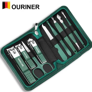 Set, professionelles Stück, Nagelpflegeset, Maniküre- und Pediküre-Set aus Edelstahl, Nagelknipser-Set