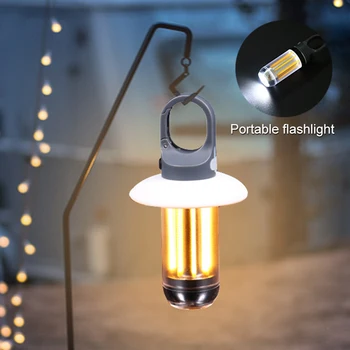 Wiederaufladbares tragbares LED-Licht, superhelle Taschenlampe, Camping-Licht, Arbeitslicht, 5