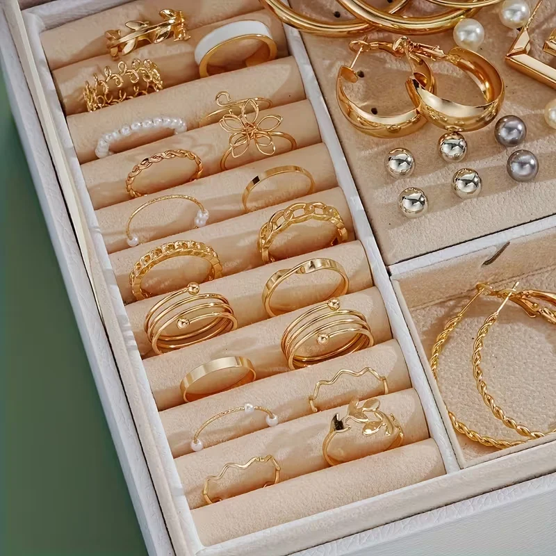 86-teiliges Modeschmuck-Set für Damen, Perlen-Legierung – Bild 2