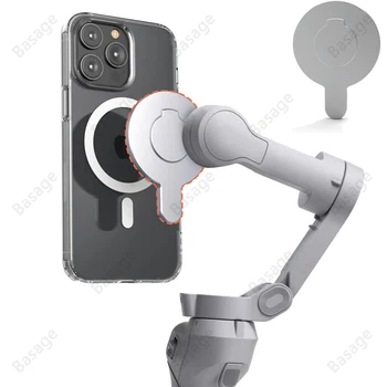 Magnetischer Adapter Handyhalter Handstabilisator Schnellverschluss-Zubehör für DJI Osmo OM6 OM5 OM4 Gimbal