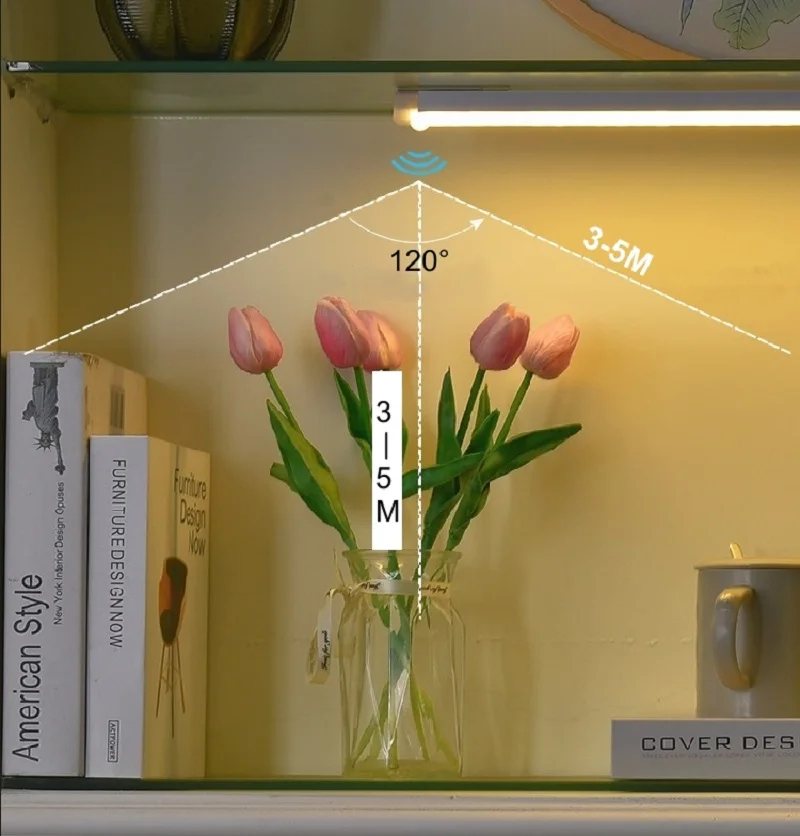 LED Motion Sensor Bar Licht Drahtlose Induktion Nachtlicht – Bild 5