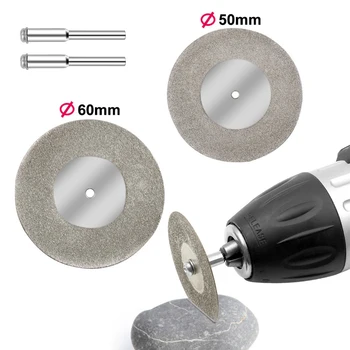 Mini-Diamanttrennscheiben-Set für Rotationszubehör, 40, 50, 60 mm, Diamant-Schleifscheibe, rotierendes