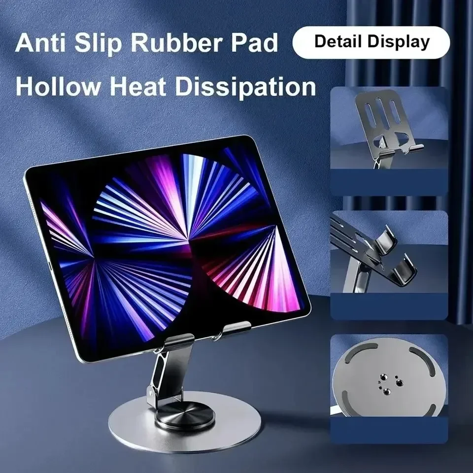 Verstellbare Faltung 720 °   Rotierender Tablet-Halter aus