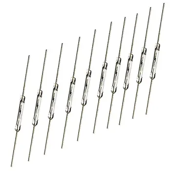 N/O Reed-Schalter, Magnetschalter, 2 x 14 mm, normalerweise offener magnetischer Induktionsschalter (10 Stück)