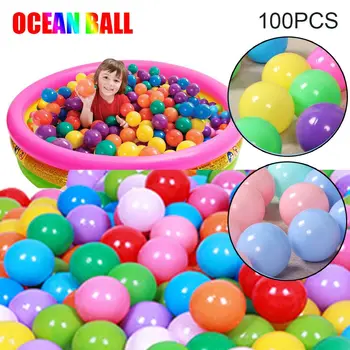 Outdoor Sport Ball Bunte Weiche Wasser Pool Ozean Welle Ball Baby Kinder Lustige Spielzeug (100 Stück)