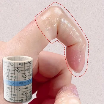 1 Rolle transparentes selbstklebendes Klebeband, Verband aus PU-Material, tragbarer Fingerschutz