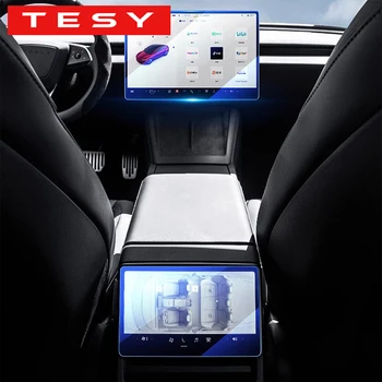 TESY Gehärteter Glasfilm-Schutz für Neues Tesla Model YL Y Juniper Launch Model 3 Highland Vorder