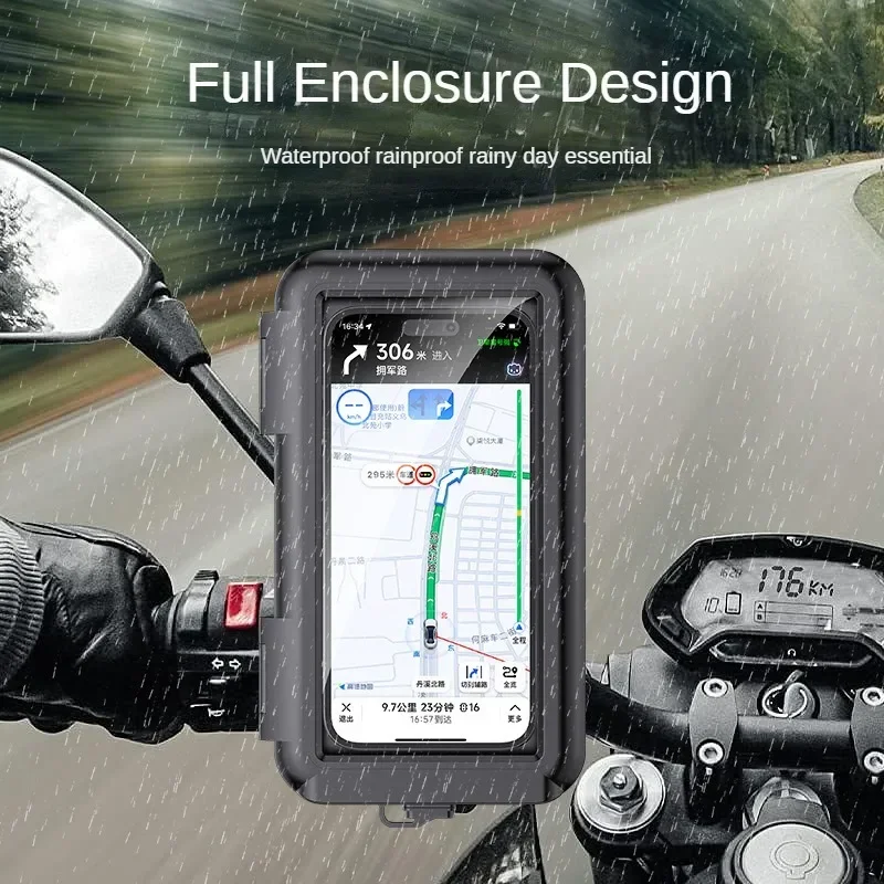 Motorrad Telefon Halter Unterstützung Moto Fahrrad – Bild 2