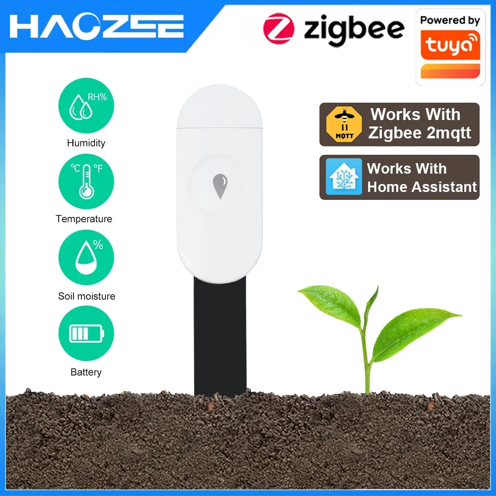 Tuya Zigbee Temperatur Feuchtigkeit Feuchtigkeit Detektor
