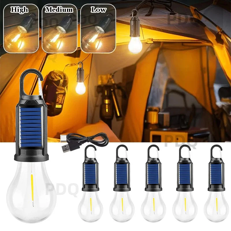 Solar Camping Lampe Lampen Outdoor USB Lade Solar Powered