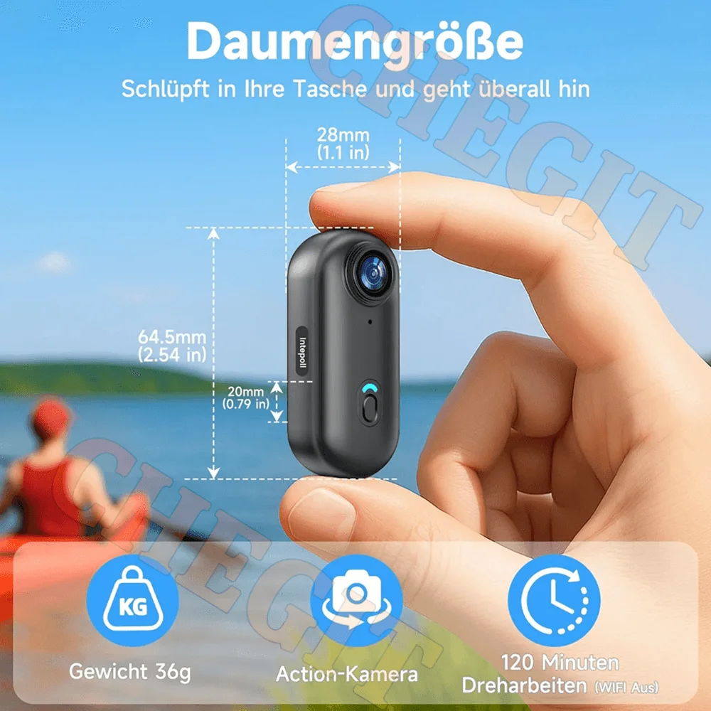 4K 1080P Mini Körper Kamera Helm Lenker Motorrad Straße Sport – Bild 2