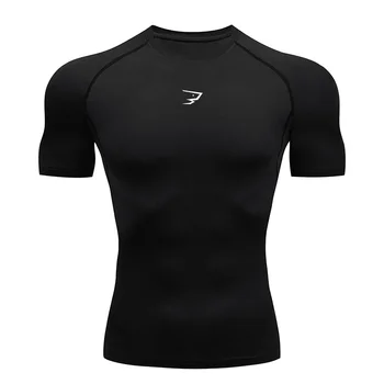 Männer Lauf Kompression T-shirt Kurzarm Sport Tees Gym Fitness Sport Shirts Männlichen Jogging Trainingsanzug