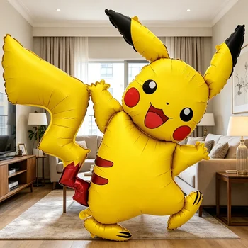 Pokémon Pikachu Folienballon Geburtstagsparty Dekorationszubehör für Kindergeburtstag Heimdekoration