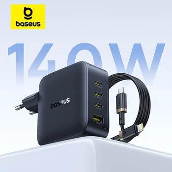 【Neuer Verkauf】Baseus 140 W GaN Ladegerät PD Ladegerät USB C Ladegerät Schnellladung für MacBook Tablet