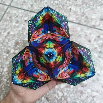 3D Verträumte Veränderbare Magnetische Magische Quadrat Unendliche Flippig Geometrie Puzzle Spiel Antistress