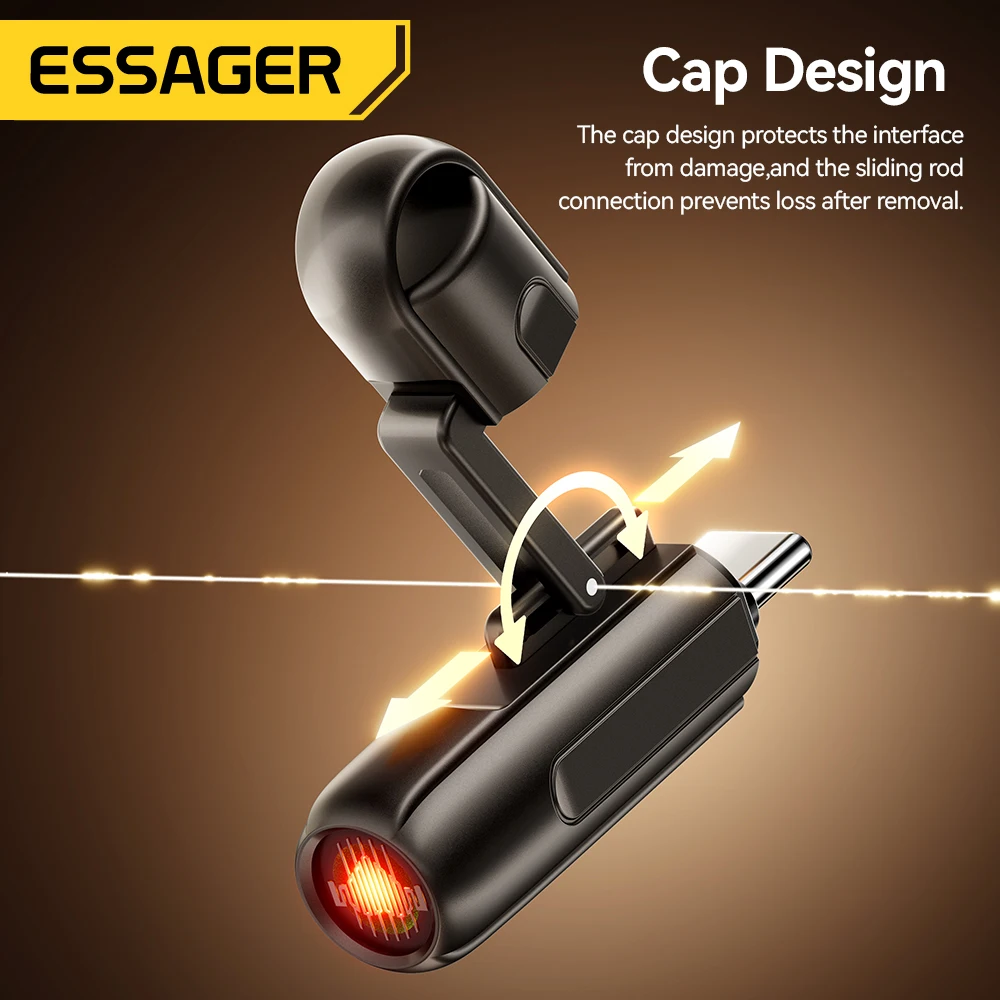 Essager 2-in-1 Typ-C Tragbarer Mini-Zigarettenanzünder mit – Bild 6