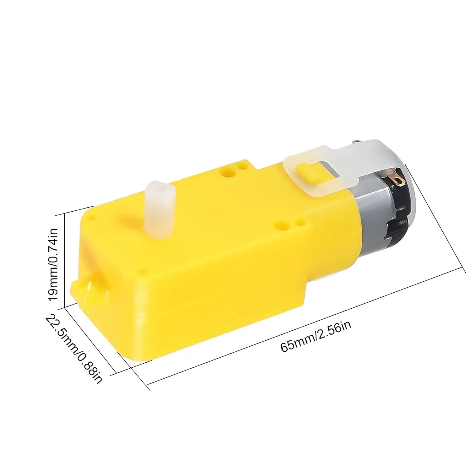 4 Stück TT-Motor Dual DC 3–6 V Getriebemotor 200 U/min – Bild 4