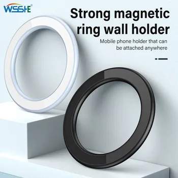 Magnetischer Ringhalter für iPhone 14 13 12, Magnet-Wand-Handyhalter, magnetischer Autotelefonständer