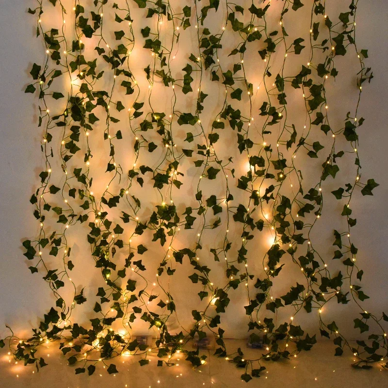 2/5/10M Seidenblätter Fake Creeper Green Leaf Ivy Vine