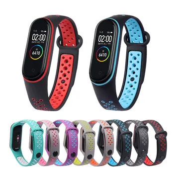 Atmungsaktive Strap Für Xiaomi Mi Band 3 4 5 6 7 Smart Uhr Handgelenk M3 M4 Armband Für Xiaomi MiBand 7 6 5
