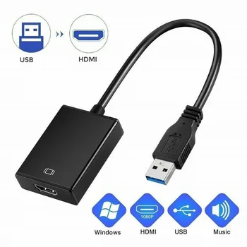 1080P USB 3.0 zu HDMI-Kompatibel Konverter Multi Display Grafik Adapter für PC Laptop Projektor HD Externe