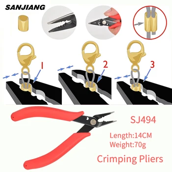 Schmuck-Crimpzange für die Herstellung von Spitzen, Werkzeug, Pinzette, Crimp-Buchzange, Biegeringe
