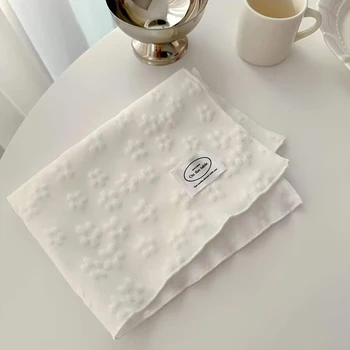 Weiße Tischset-Tischmatte, wärmeisolierend, für Küche, Esszimmer, Tischsets, rechteckige Esstischmatten