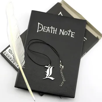 Anime Death Note Notizbuch-Set, Leder-Tagebuch, sammelbares Death Note-Notizbuch, Schule, großes