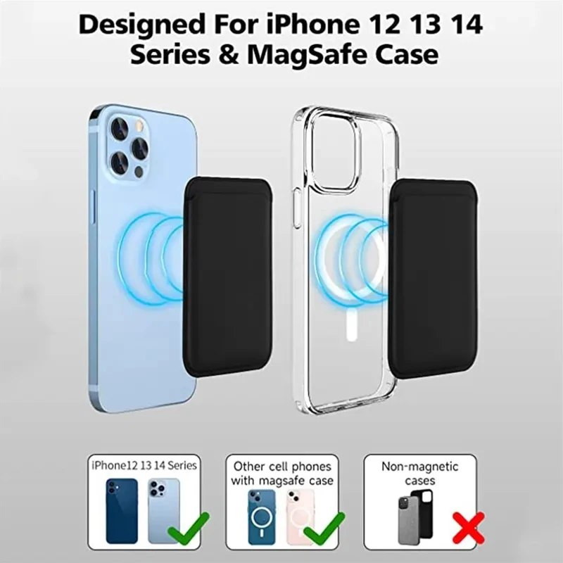 Handy-Leder-Brieftaschen-Hülle für iPhone 14, 13, 12 – Bild 4