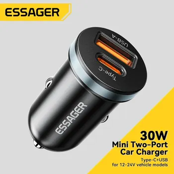 USB-C Auto-Ladegerät 30 W, 5 A, PD 3.0 und QC 4.0