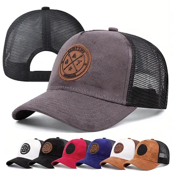 Sommer Mesh Baseball Cap Frauen Männer ENJOY LIFE Brief Patch Snapback Hut Casual Atmungsaktive Unisex Straße