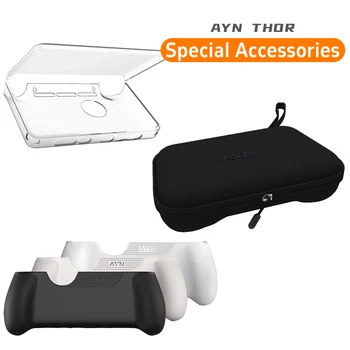AYN THOR Gaming Zubehör Dual Screen Flip Up Handheld Gerät Schutzhülle Lagerung Tasche Lanyard Weiche Tasche