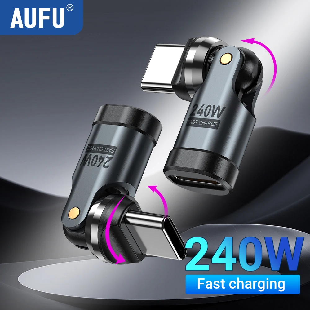 USB-C OTG-Adapter 240 W, 540 Grad drehbar