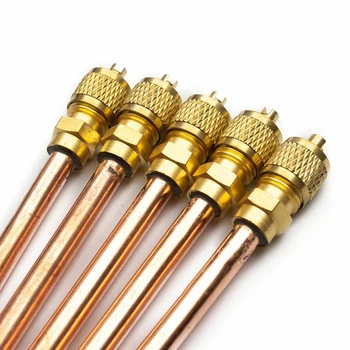 Set Garten-Klimaanlagen-Kühlzubehör Ventile Kupferrohr Füllteile 3,4 MPa Heim-DIY-Elektrowerkzeug (5 Stück)