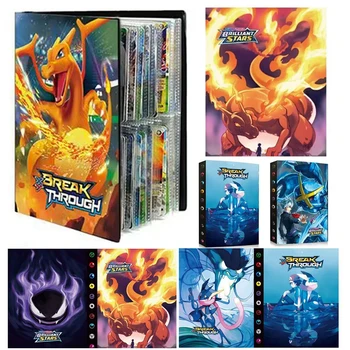 Pok é mon Karten Album Buch Pokemon Spiel Charizard Karte Album VMAX GX EX Halter Sammlung Binder (240 Stück)