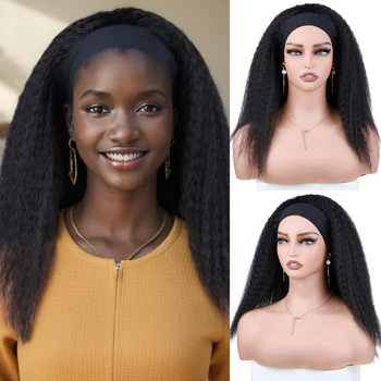 Kurze verworrene gerade synthetische Perücke, hohe Puff-Kunsthaar-Perücke, Afro-Stil-Perücke für Frauen, kurze