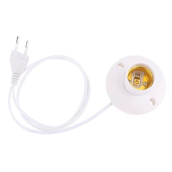 EU LED Stand Lampe Halter E27 Birne Stecker Dome Buchse Mit Kabel Basis Für Tisch Licht Nacht Steht Lampe