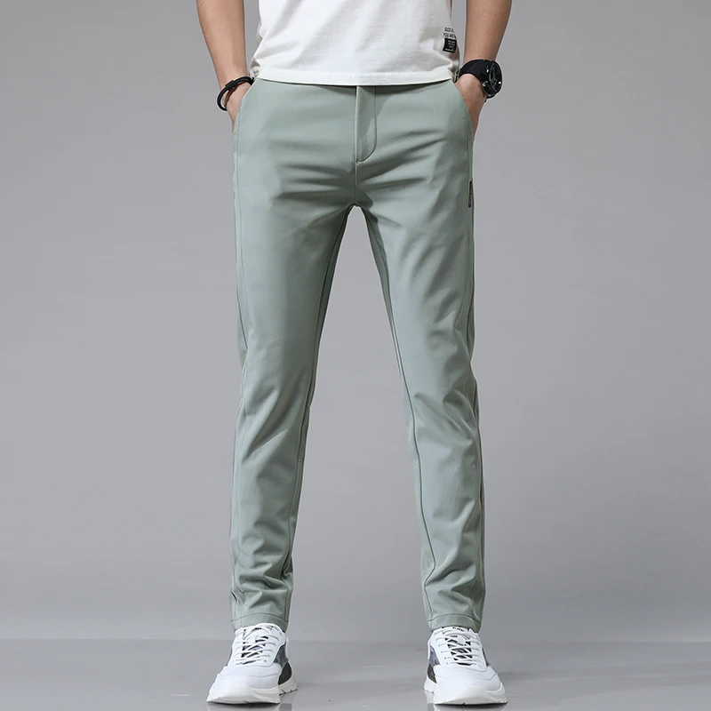 5 farben Frühling Sommer Ultra-dünne männer Stretch Dünne – Bild 3