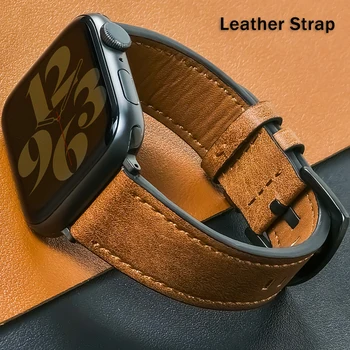 Lederarmband für Apple Armband Ultra 2 49 mm 10 9 7 8 3 4 5 6 SE 44 mm 40 mm Armband 38 42 mm Serie Herren 45